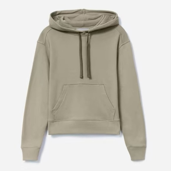 Everlane Tops - EVERLANE The Lightweight French Terry Hoodie in Field Green Soft Size Small NEW